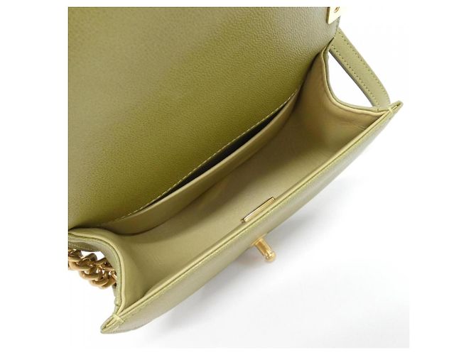 Borsa a Spalla Chanel Boy Line AS3350 Cachi - vista 6