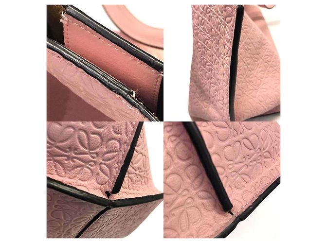 Borsa shopper Loewe Repeat Anagram T Rosa - vista 6