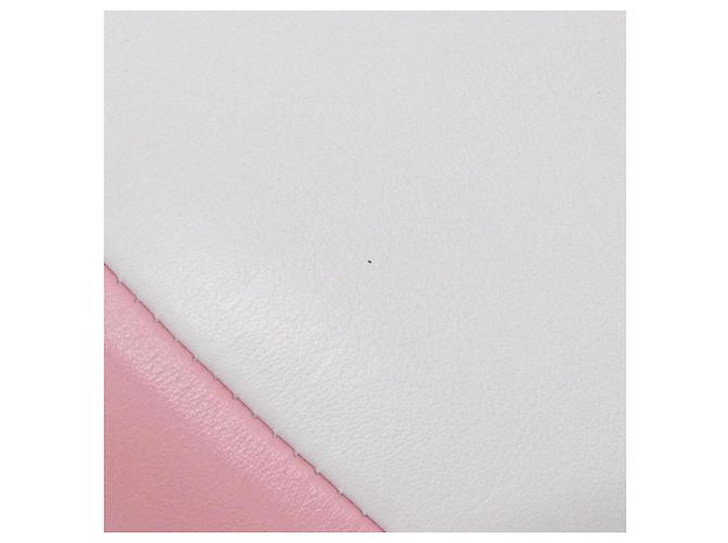 Borsa a tracolla in pelle rosa e bianca Chanel AS0512 Bianco - vista 4