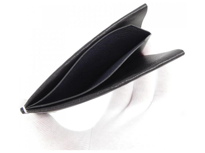 Hermès Tarjetero H Sellier Verso Hermes Negro Azul - vista 4