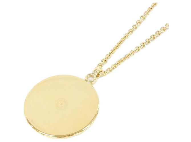 Hermès Hermes QUADRIGE Medaille GM Halskette Schwarz Golden Gelb - view 3
