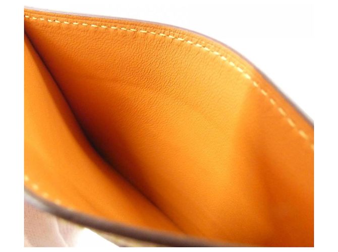 Hermès Hermes H Sellier Color Phil Kartenetui Orange Gelb - Ansicht 4