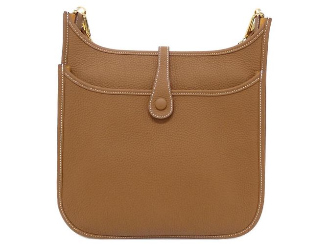 Hermès Borsa a Spalla Hermes Evelyne 3 PM D'oro - vista 2