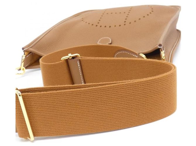 Hermès Borsa a Spalla Hermes Evelyne 3 PM D'oro - vista 5
