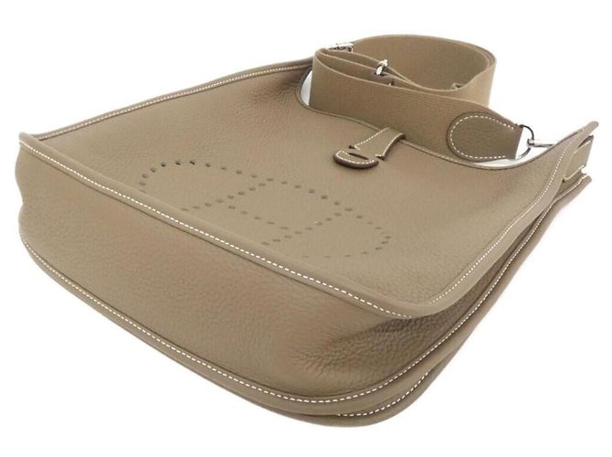 Hermès Borsa a Spalla Hermes Evelyne 3 PM Taupe - vista 3