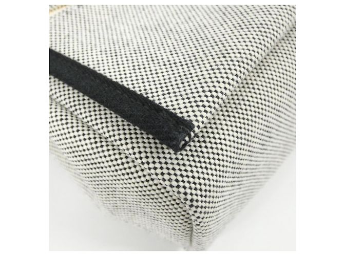 Hermès Borsa a tracolla Hermes Herbag Zip Nero Crudo - vista 3