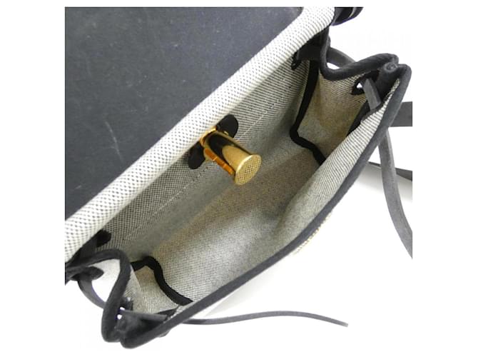 Hermès Borsa a tracolla Hermes Herbag Zip Nero Crudo - vista 9