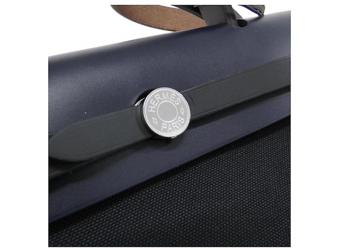 Hermès Borsa Hermes Herbag Zip Quadricolor PM Nero Blu Damier ebene - vista 5