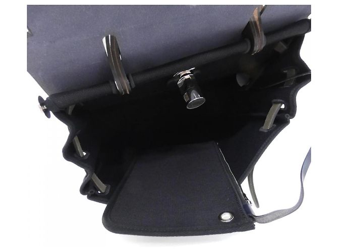 Hermès Borsa Hermes Herbag Zip Quadricolor PM Nero Blu Damier ebene - vista 8