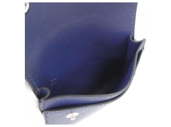 Hermès Portacarte Hermes Snap Blu Blu navy - vista 6