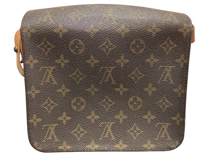Borsa a tracolla Louis Vuitton Monogram Cartouchiere Marrone - vista 2