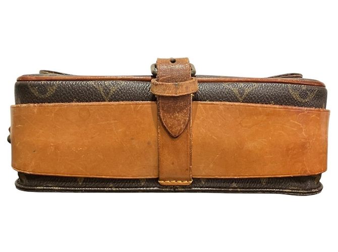 Borsa a tracolla Louis Vuitton Monogram Cartouchiere Marrone - vista 3
