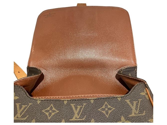 Borsa a tracolla Louis Vuitton Monogram Cartouchiere Marrone - vista 6