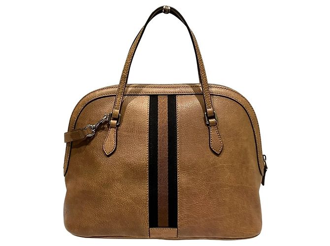 Borsa a mano in pelle Gucci Sherry Line Marrone - vista 2