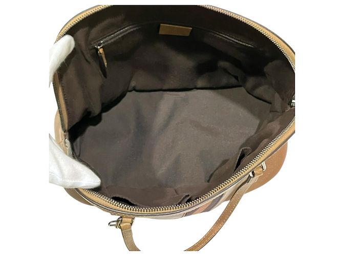 Borsa a mano in pelle Gucci Sherry Line Marrone - vista 6