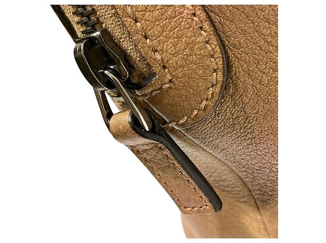 Borsa a mano in pelle Gucci Sherry Line Marrone - vista 8
