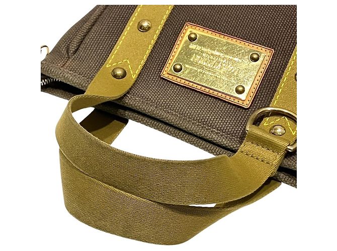 Borsa Louis Vuitton Antigua Cabas PM Marrone - vista 9