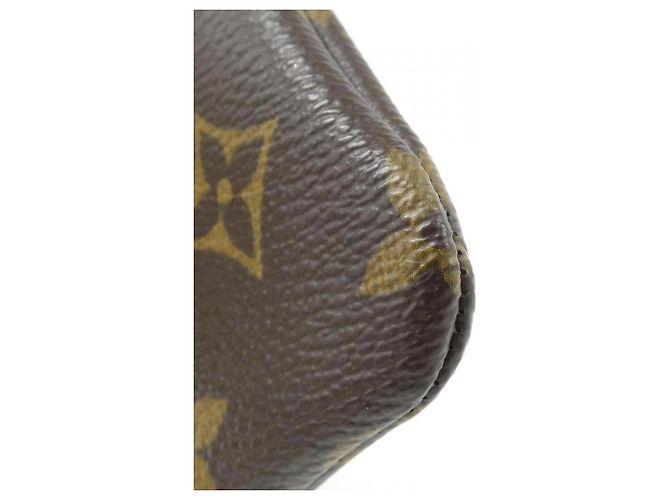 Louis Vuitton Monogram Pochette Clé Coin & Key Case Castaño Monograma - vista 2