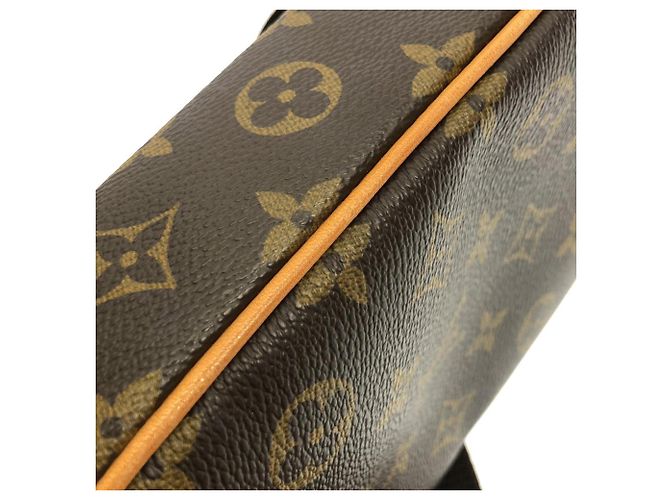 Borsa a tracolla Louis Vuitton Monogram Pochette Gange Marrone Monogramma - vista 4