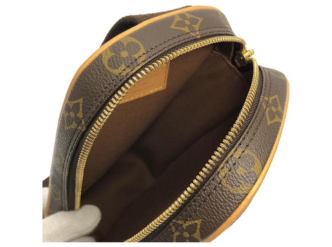 Borsa a tracolla Louis Vuitton Monogram Pochette Gange Marrone Monogramma - vista 7