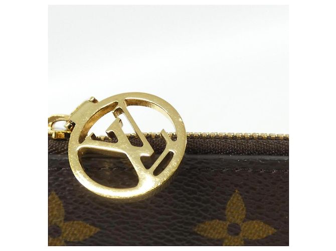Monedero Monogram Louis Vuitton Castaño Amarillo Monograma - vista 4