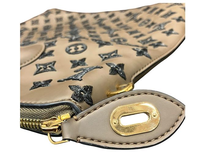 Borsa a mano verticale Louis Vuitton Lockit Marrone Nero - vista 8