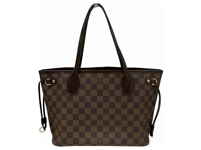 Borsa Tote Louis Vuitton Damier Neverfull PM Marrone - vista 2