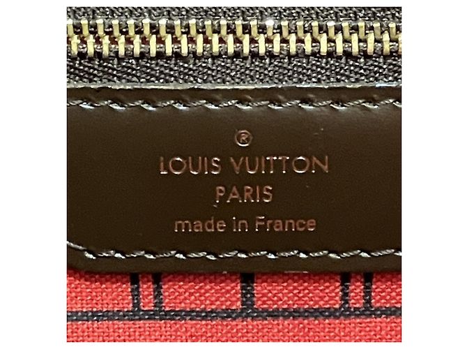Borsa Tote Louis Vuitton Damier Neverfull PM Marrone - vista 4