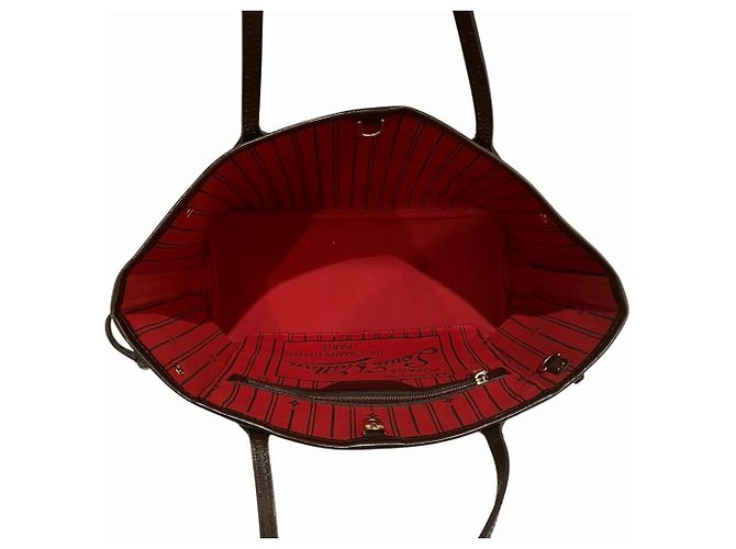 Borsa Tote Louis Vuitton Damier Neverfull PM Marrone - vista 5