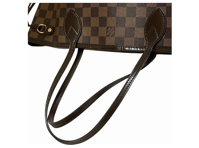 Borsa Tote Louis Vuitton Damier Neverfull PM Marrone - vista 7