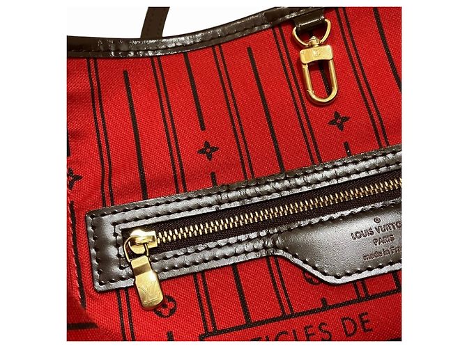 Borsa Tote Louis Vuitton Damier Neverfull PM Marrone - vista 8