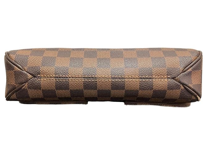 Borsa a Spalla Louis Vuitton District PM, Damier Toile Leather Marrone - vista 3