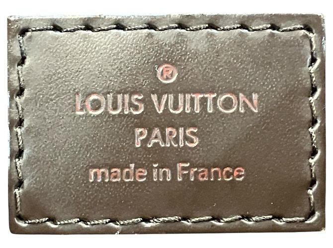 Borsa a Spalla Louis Vuitton District PM, Damier Toile Leather Marrone - vista 4