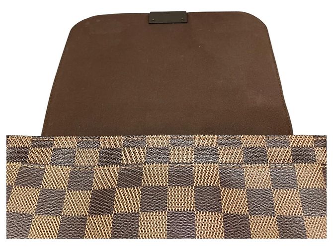 Borsa a Spalla Louis Vuitton District PM, Damier Toile Leather Marrone - vista 6