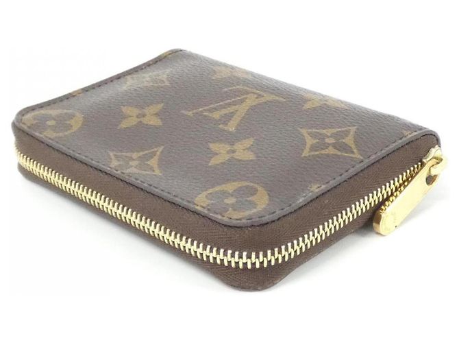 Monogram Zippy Coin Purse Louis Vuitton Castaño Monograma - vista 2