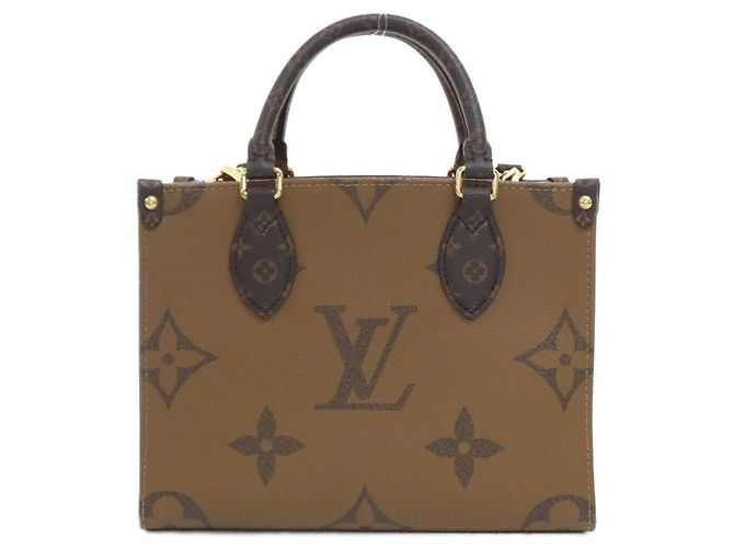 Borsa Louis Vuitton Monogram Giant OnTheGo PM Marrone Monogramma - vista 2