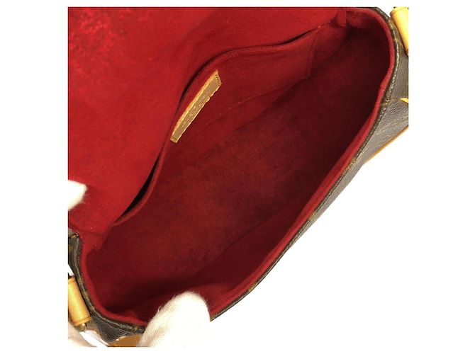 Bolso de hombro Louis Vuitton Monogram Tambourin Castaño Monograma - vista 8