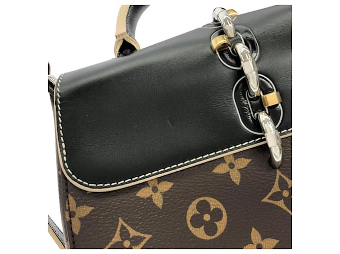 Borsa Louis Vuitton Monogram Chain It PM Nero Monogramma - vista 4