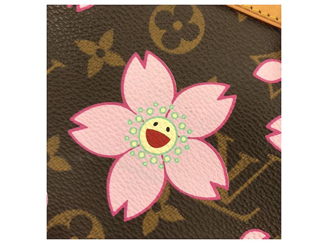 Louis Vuitton Monogram Cherry Blossom Pochette Accessoires Marrone Monogramma - vista 5