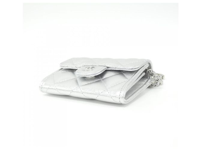 Classique Chaîne de portefeuille Chanel Timeless Classic Line AP0238 Argenté - vue 3