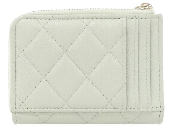 Tarjetero Chanel Timeless Classic Line Verde claro - vista 2