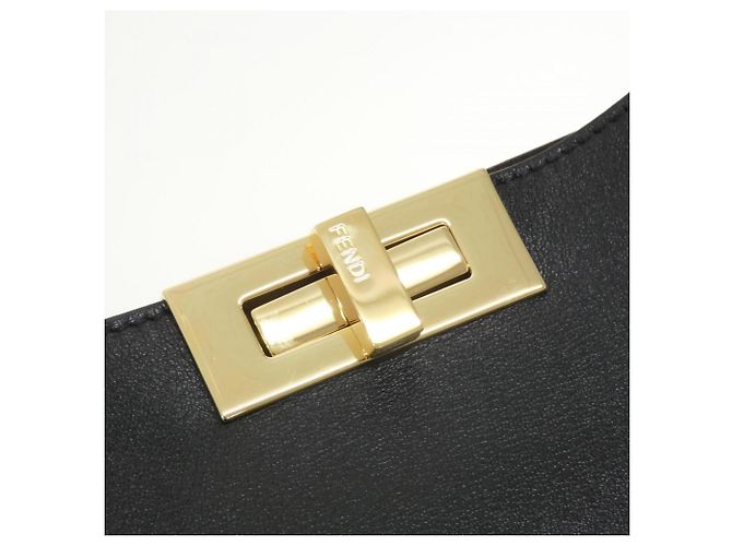 Borsa a Spalla Fendi Way Large Nero Cioccolato - vista 5