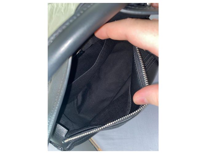 Borsa Loewe Puzzle Biker in pelle nera Nero - vista 10