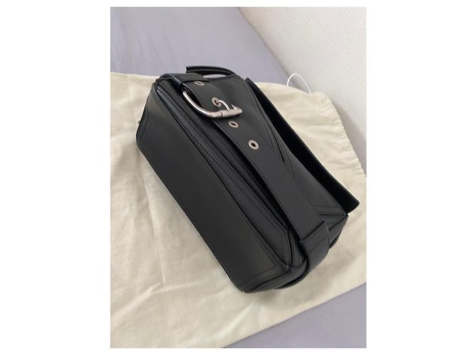 Borsa Loewe Puzzle Biker in pelle nera Nero - vista 4