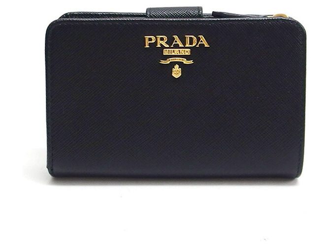 Prada Saffiano Metal Bi-fold Medium Wallet Schwarz - Ansicht 2