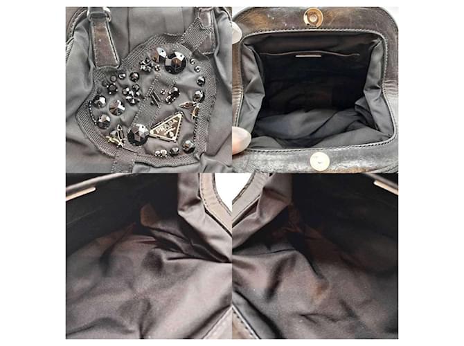 Mini borsa a mano Evening Heart Prada Nero - vista 4