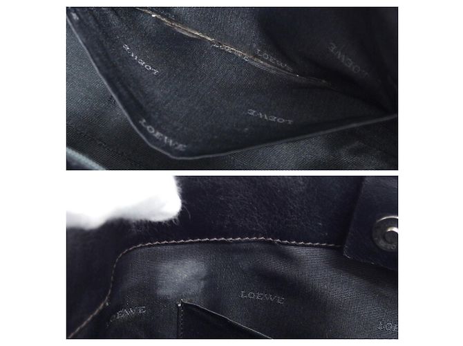 Borsa Tote Loewe Amazona Fusta Small Nero - vista 10