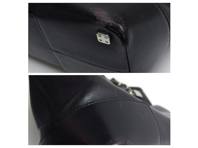 Borsa Tote Loewe Amazona Fusta Small Nero - vista 5