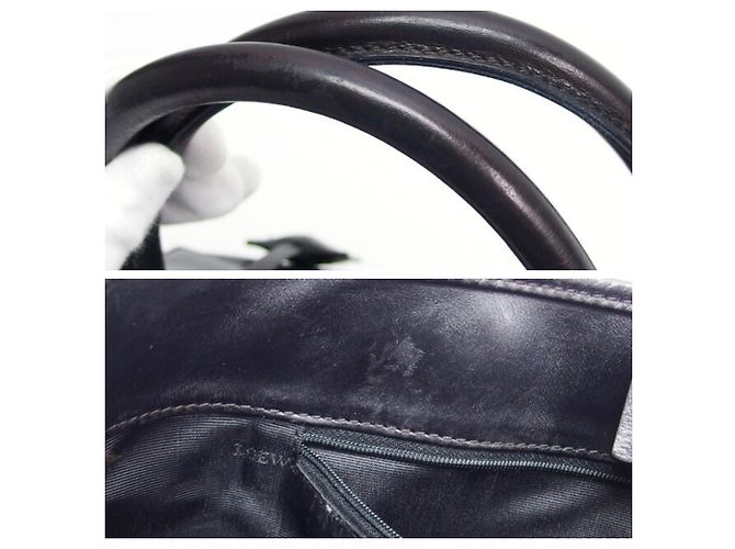Borsa Tote Loewe Amazona Fusta Small Nero - vista 9