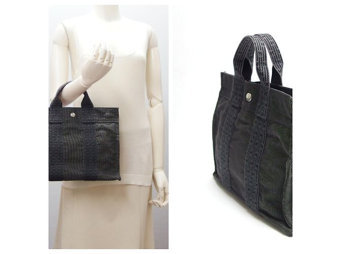 Hermès Hermes Herline PM Tote Bag in Grau Braun - Ansicht 3